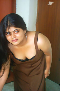 Indian Wife Neha in bedroom stripping her brown nighty