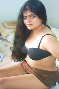 Indian Wife Neha in bedroom stripping her brown nighty