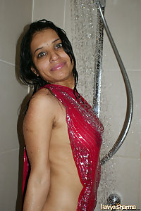 Kavya sharma taking shower and getting horny playing with her genitals