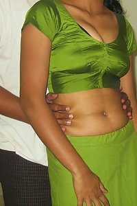 Young Indian wife in bedroom naked