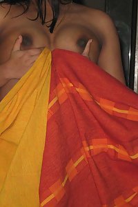Indian Exotic Wife Orange Top Stripped Nude On Bed