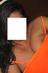 Indian Exotic Wife Orange Top Stripped Nude On Bed