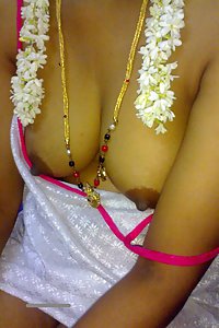 Karnataka Sexy Wife Tridhara White Saree Naked