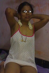 Karnataka Sexy Wife Tridhara White Saree Naked