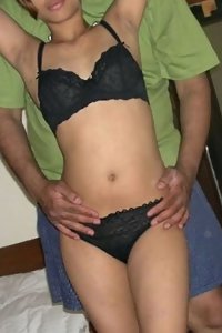 Cute Indian college girl with her hubby