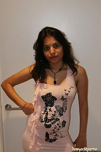 Indian Babe Kavya showing off in members gifted pink top