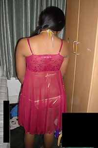 Porn Pics Indian Bhabhi Rukhsana Stripping Her Red Nighty