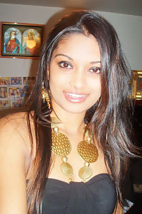 mix bag picture of Indian girl showing off