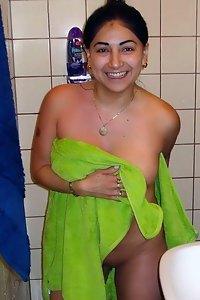 Indian wife in shower