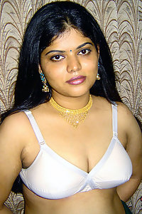 Indian Wife Neha in white lingerie exposing herself in bedroom