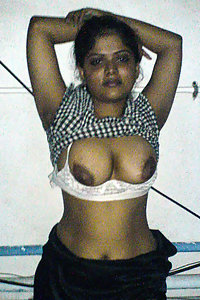 Indian Wife Neha in white lingerie exposing herself in bedroom