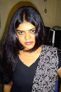 Indian Wife Neha in sexy black Indian shalwar suit stripping