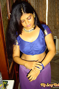 Indian Wife Neha Nair showing her big tits