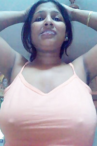 Big breasted Indian wife teasing her man in bedroom