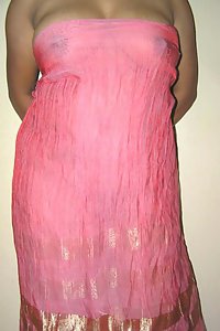 Indian Rambha Bhabhi In Pink Saree Strip Naked