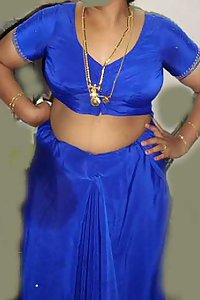 Porn Pics Indian Aunty Bano Blue Blouse Stripped Nude