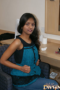 Divya getting ready for party showing her juicy boobs