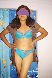 Porn Pics Indian Babe Guddia In Sexy Blue Lingerie