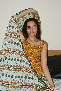 Delicious jasmine in shalwar suit showing her pink pussy