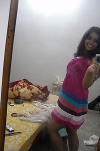 Hot Indian girl showing her assets off