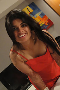 Hot Indian girl posing naked on camera