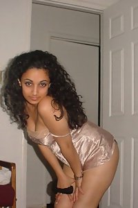 Indian in her night suits posing on camera