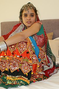 Jasmine Mathur in traditional gujarati garba outfits