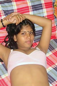 Bengali wife laying naked in bed