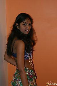 Divya after party in bedroom in her favourite under garments