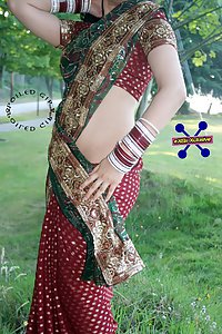 Indian wife in saree stripping naked