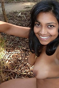 Porn Pics Plump Indian Girl Getting Naked In Jungle Indian Porn Photos