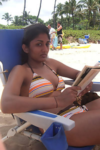 Pakistani sexy girls in erotic bikini at beach