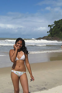 Pakistani sexy girls in erotic bikini at beach